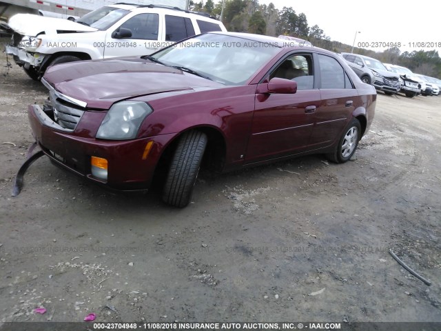1G6DP577760135520 - 2006 CADILLAC CTS HI FEATURE V6 RED photo 2