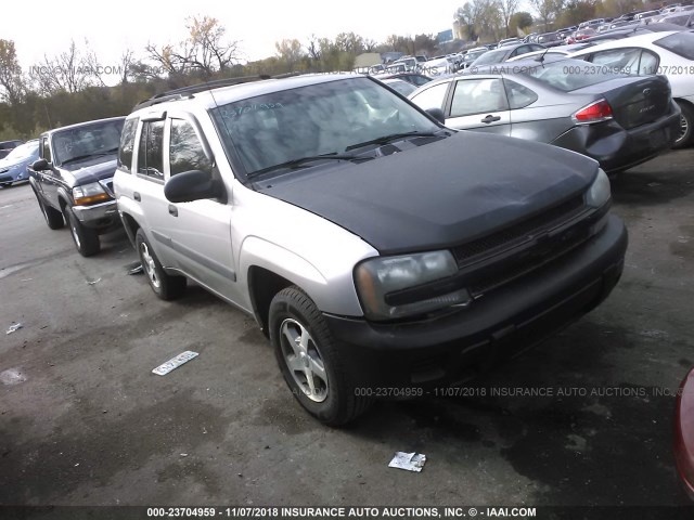 1GNDS13S152189131 - 2005 CHEVROLET TRAILBLAZER LS/LT SILVER photo 1