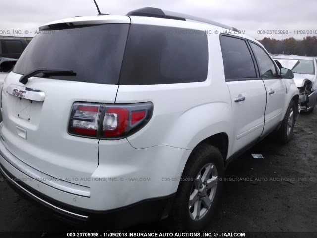 1GKKRNED9GJ288052 - 2016 GMC ACADIA SLE WHITE photo 4