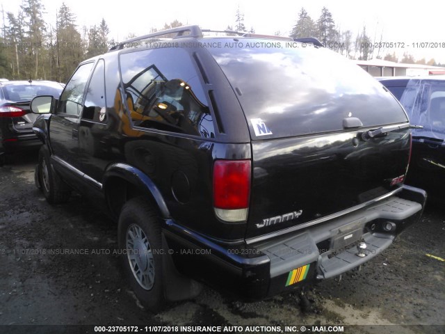 1GKCT18W3XK515323 - 1999 GMC JIMMY BLACK photo 3