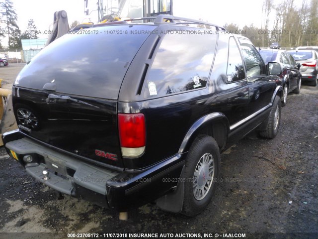 1GKCT18W3XK515323 - 1999 GMC JIMMY BLACK photo 4