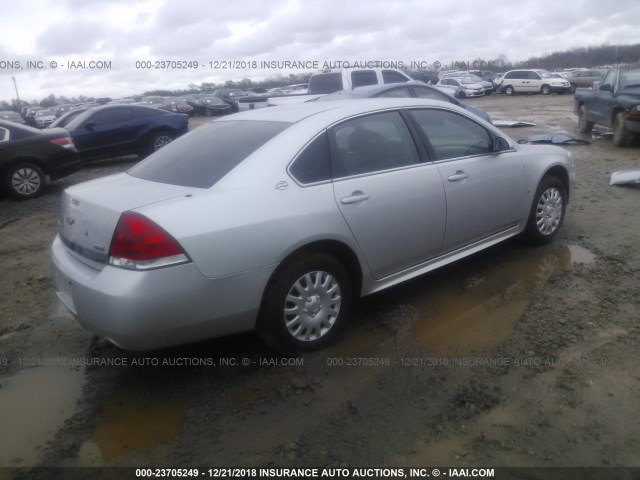 2G1WS57M091234627 - 2009 CHEVROLET IMPALA POLICE SILVER photo 4