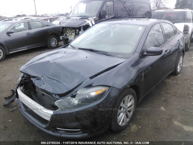 1C3CDFBB3ED824033 - 2014 DODGE DART SXT GRAY photo 2