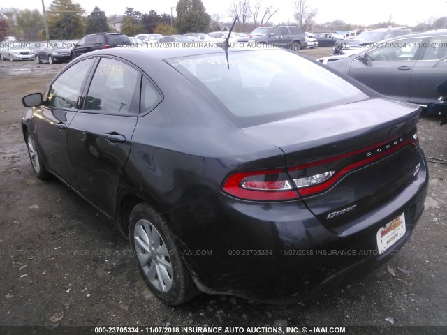 1C3CDFBB3ED824033 - 2014 DODGE DART SXT GRAY photo 3