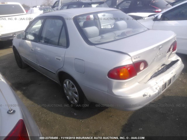 1NXBR12E71Z481643 - 2001 TOYOTA COROLLA CE/LE/S SILVER photo 3