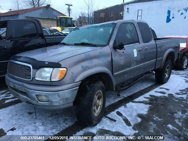 5TBBT48142S228337 - 2002 TOYOTA TUNDRA ACCESS CAB LIMITED GRAY photo 2