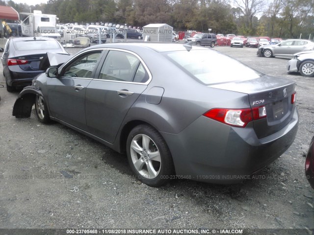 JH4CU2F69AC004233 - 2010 ACURA TSX GRAY photo 3