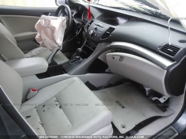 JH4CU2F69AC004233 - 2010 ACURA TSX GRAY photo 5