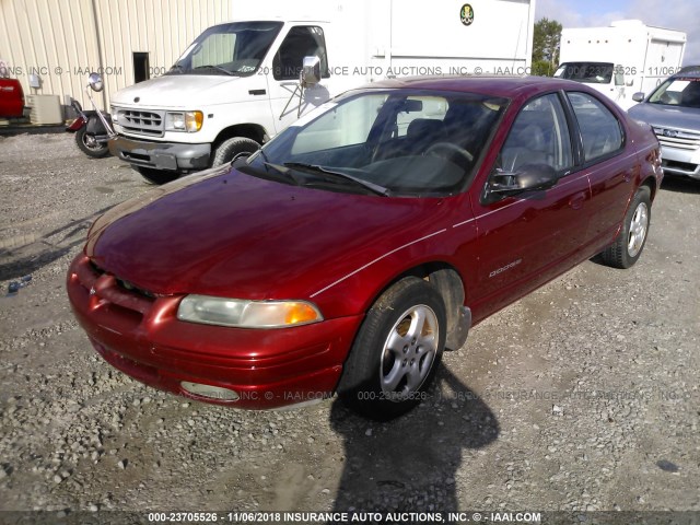 1B3EJ56H7YN159935 - 2000 DODGE STRATUS ES RED photo 2