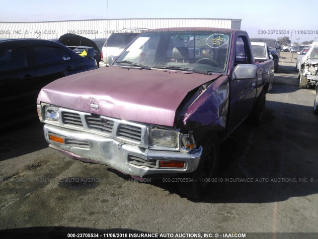 1N6SD11S7SC455347 - 1995 NISSAN TRUCK E/XE RED photo 2