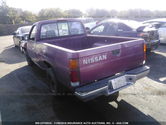 1N6SD11S7SC455347 - 1995 NISSAN TRUCK E/XE RED photo 3