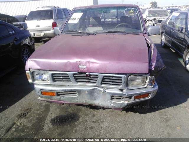 1N6SD11S7SC455347 - 1995 NISSAN TRUCK E/XE RED photo 6