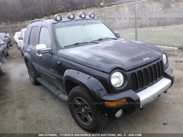 1J4GL38K53W514922 - 2003 JEEP LIBERTY RENEGADE BLACK photo 1