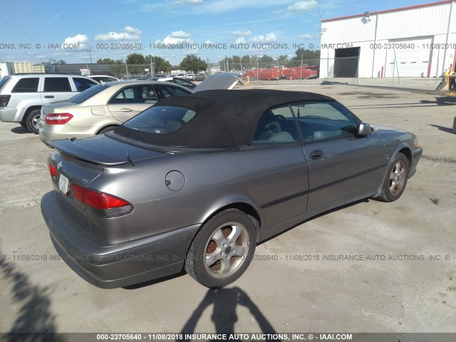 YS3DF75K117015501 - 2001 SAAB 9-3 SE GRAY photo 4