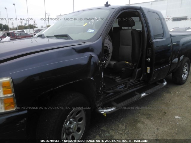 1GCEC19C59Z283973 - 2009 CHEVROLET SILVERADO C1500 BLUE photo 6