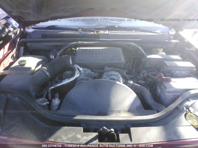 1J4HR48N95C647030 - 2005 JEEP GRAND CHEROKEE LAREDO/COLUMBIA/FREEDOM 红色 照片 10