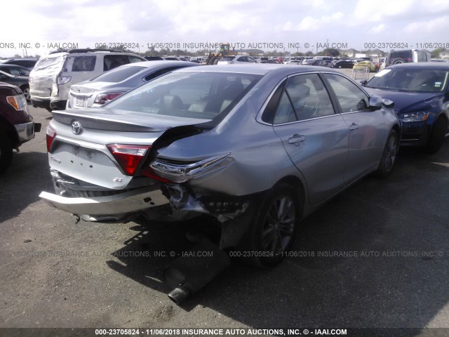 4T1BF1FK8GU592199 - 2016 TOYOTA CAMRY LE/XLE/SE/XSE 银色 照片 4