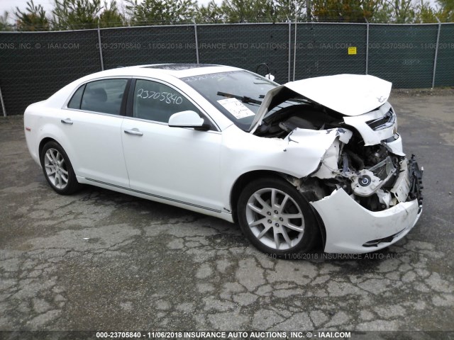 1G1ZE5E09CF167224 - 2012 CHEVROLET MALIBU LTZ WHITE photo 1