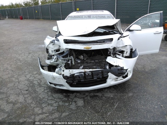 1G1ZE5E09CF167224 - 2012 CHEVROLET MALIBU LTZ WHITE photo 6