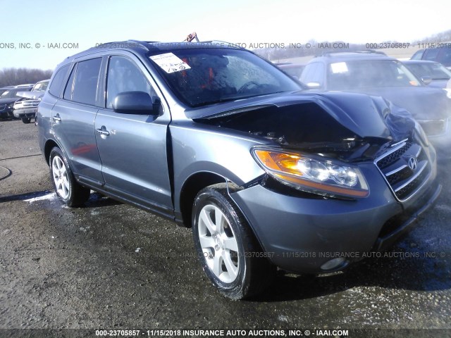 5NMSH13E19H309228 - 2009 HYUNDAI SANTA FE SE/LIMITED BLUE photo 1