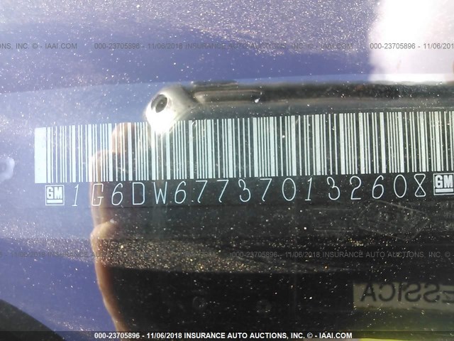 1G6DW677370132608 - 2007 CADILLAC STS BLACK photo 9