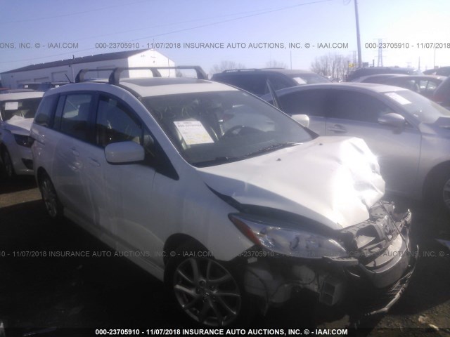 JM1CW2DL6C0125620 - 2012 MAZDA 5 WHITE photo 1