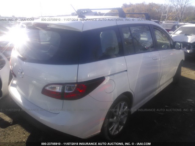 JM1CW2DL6C0125620 - 2012 MAZDA 5 WHITE photo 4