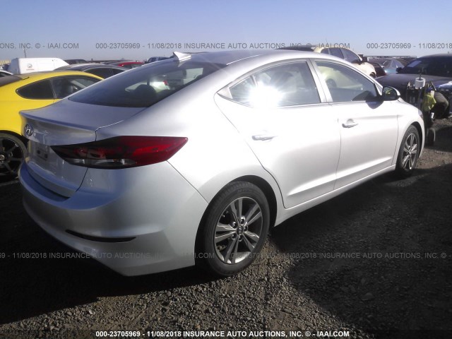 5NPD84LF4HH173374 - 2017 HYUNDAI ELANTRA SE/VALUE/LIMITED SILVER photo 4