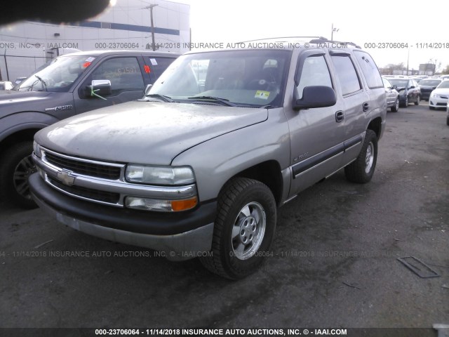 1GNEK13T31J103556 - 2001 CHEVROLET TAHOE K1500 TAN photo 2