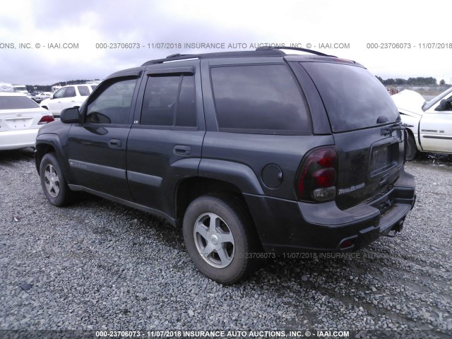 1GNDT13S942225742 - 2004 CHEVROLET TRAILBLAZER LS/LT BLACK photo 3