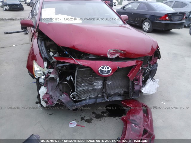 JTNBE46KX73001803 - 2007 TOYOTA CAMRY NEW GENERAT CE/LE/XLE/SE RED photo 6