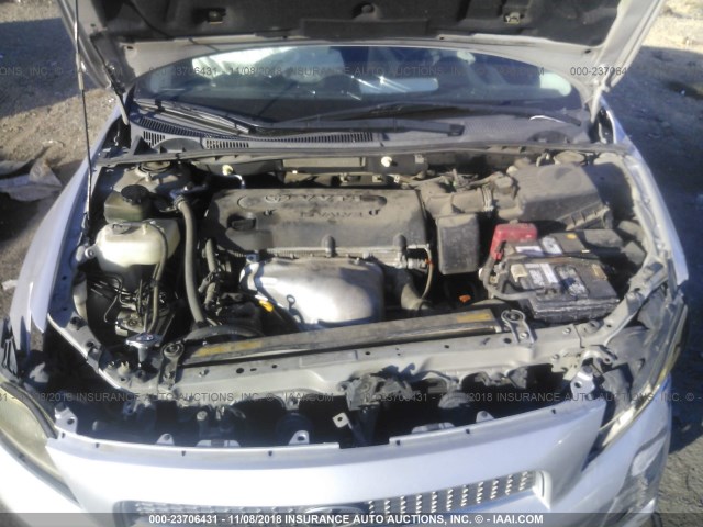 JTKDE167560141869 - 2006 TOYOTA SCION TC 银色 照片 10