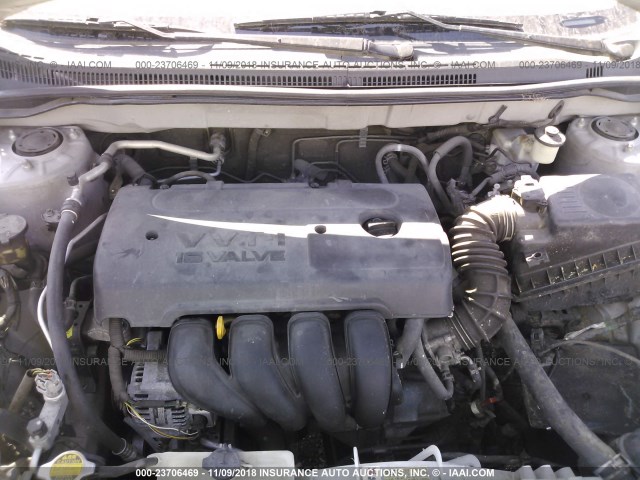 1NXBR32E76Z754745 - 2006 TOYOTA COROLLA CE/LE/S SILVER photo 10