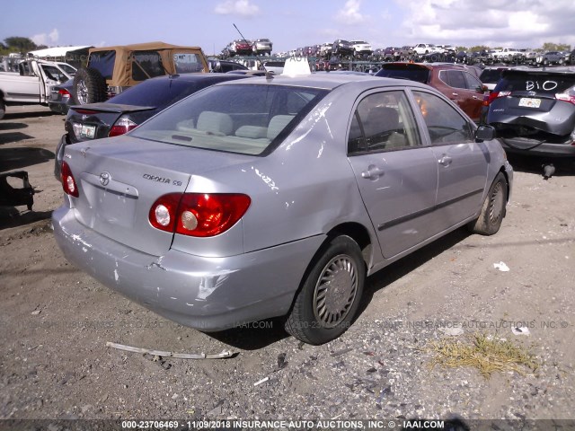 1NXBR32E76Z754745 - 2006 TOYOTA COROLLA CE/LE/S SILVER photo 4