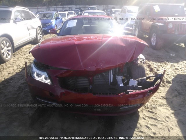 WBALL5C57FJ997748 - 2015 BMW Z4 SDRIVE28I RED photo 6