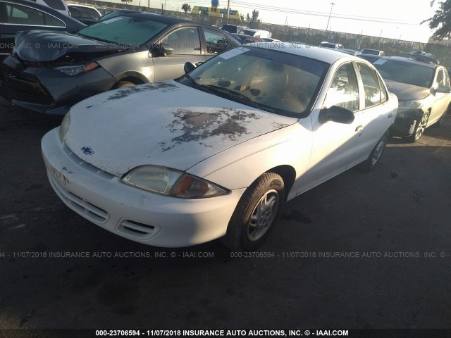 1G1JC524X17123220 - 2001 CHEVROLET CAVALIER CNG WHITE photo 2