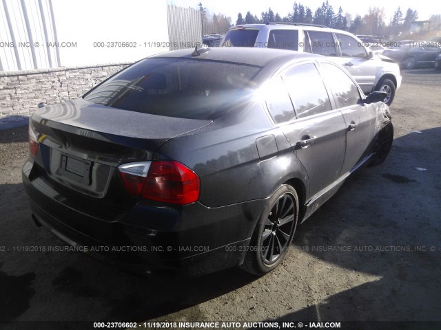 WBAVD33586KV66632 - 2006 BMW 330 XI BLACK photo 4