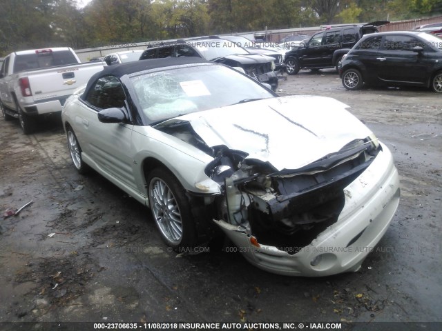 4A3AE75H74E064698 - 2004 MITSUBISHI ECLIPSE SPYDER GTS WHITE photo 1