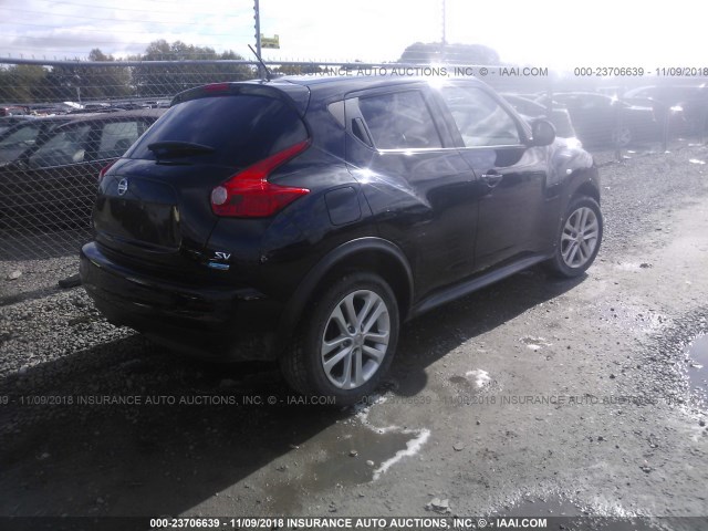 JN8AF5MR1ET351759 - 2014 NISSAN JUKE S/SV/SL/NISMO BLACK photo 4