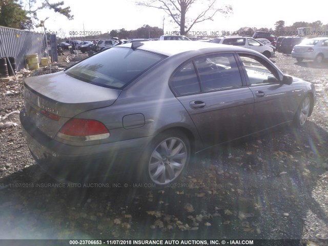 WBAGN63544DS52596 - 2004 BMW 745 LI TAN photo 4