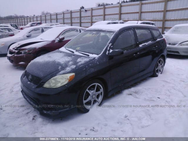 2T1KY38E53C080750 - 2003 TOYOTA COROLLA MATRIX XRS BLACK photo 2