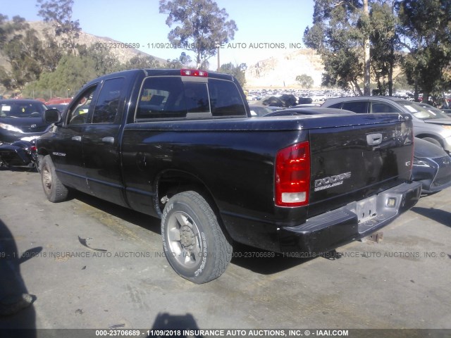 3D3KA28D93G753669 - 2003 DODGE RAM 2500 ST/SLT BLACK photo 3