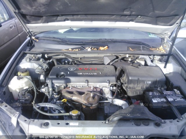 4T1BE32K65U601872 - 2005 TOYOTA CAMRY LE/XLE/SE SILVER photo 10