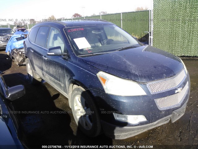 1GNEV33D29S133553 - 2009 CHEVROLET TRAVERSE LTZ BLACK photo 1