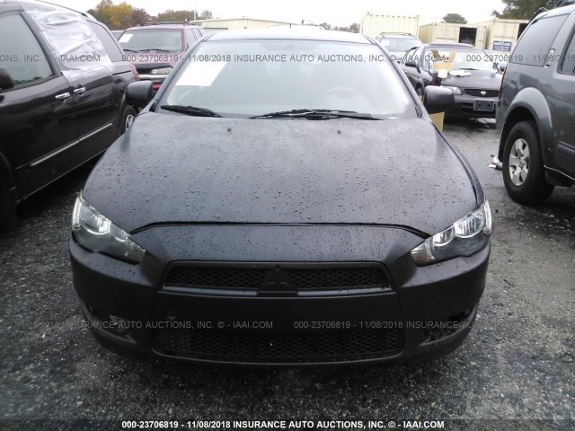 JA32U2FUXDU006887 - 2013 MITSUBISHI LANCER ES/ES SPORT BLACK photo 6