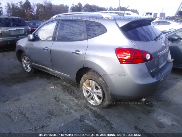 JN8AS5MT0DW014715 - 2013 NISSAN ROGUE S/SV GRAY photo 3