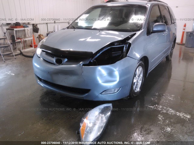 5TDZK22C17S099200 - 2007 TOYOTA SIENNA XLE/XLE LIMITED BLUE photo 6