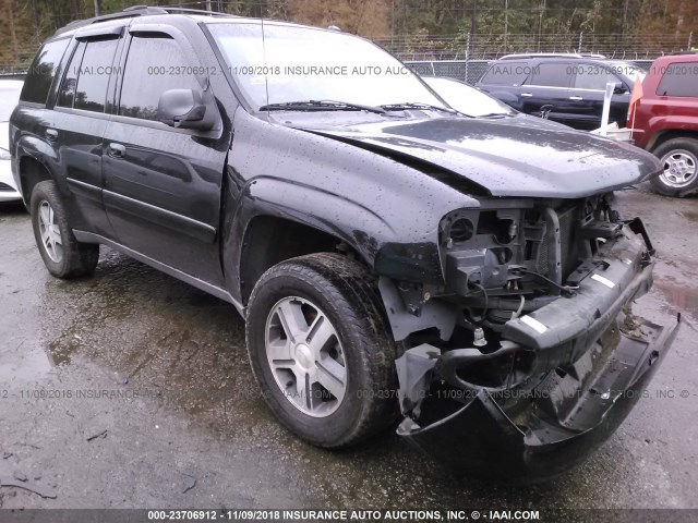 1GNDS13S152365840 - 2005 CHEVROLET TRAILBLAZER LS/LT BLACK photo 1