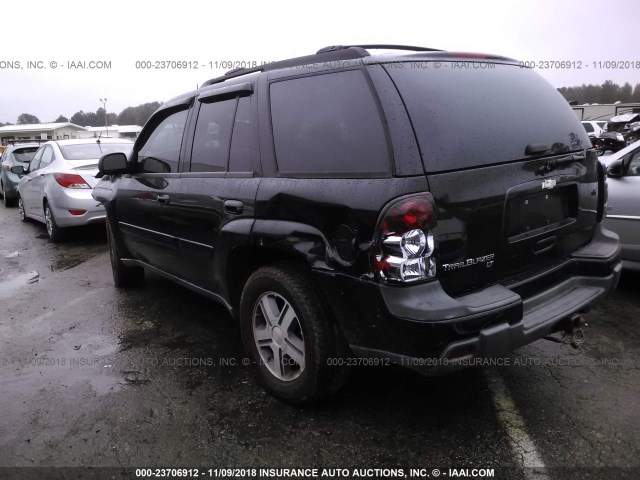 1GNDS13S152365840 - 2005 CHEVROLET TRAILBLAZER LS/LT BLACK photo 3