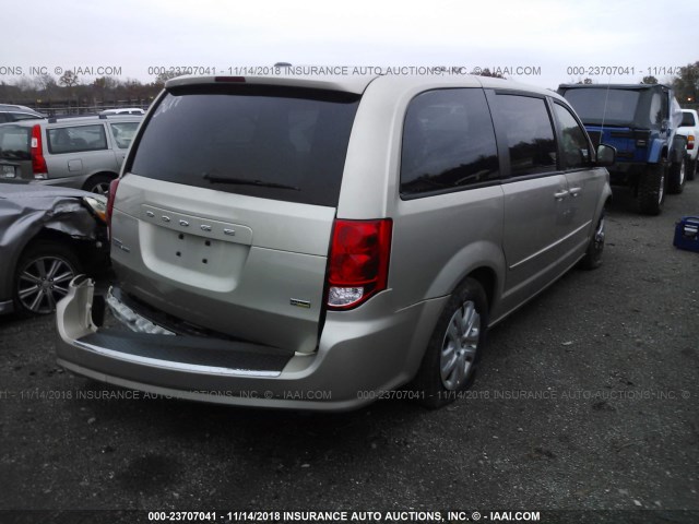 2C4RDGBG1FR603617 - 2015 DODGE GRAND CARAVAN SE GOLD photo 4